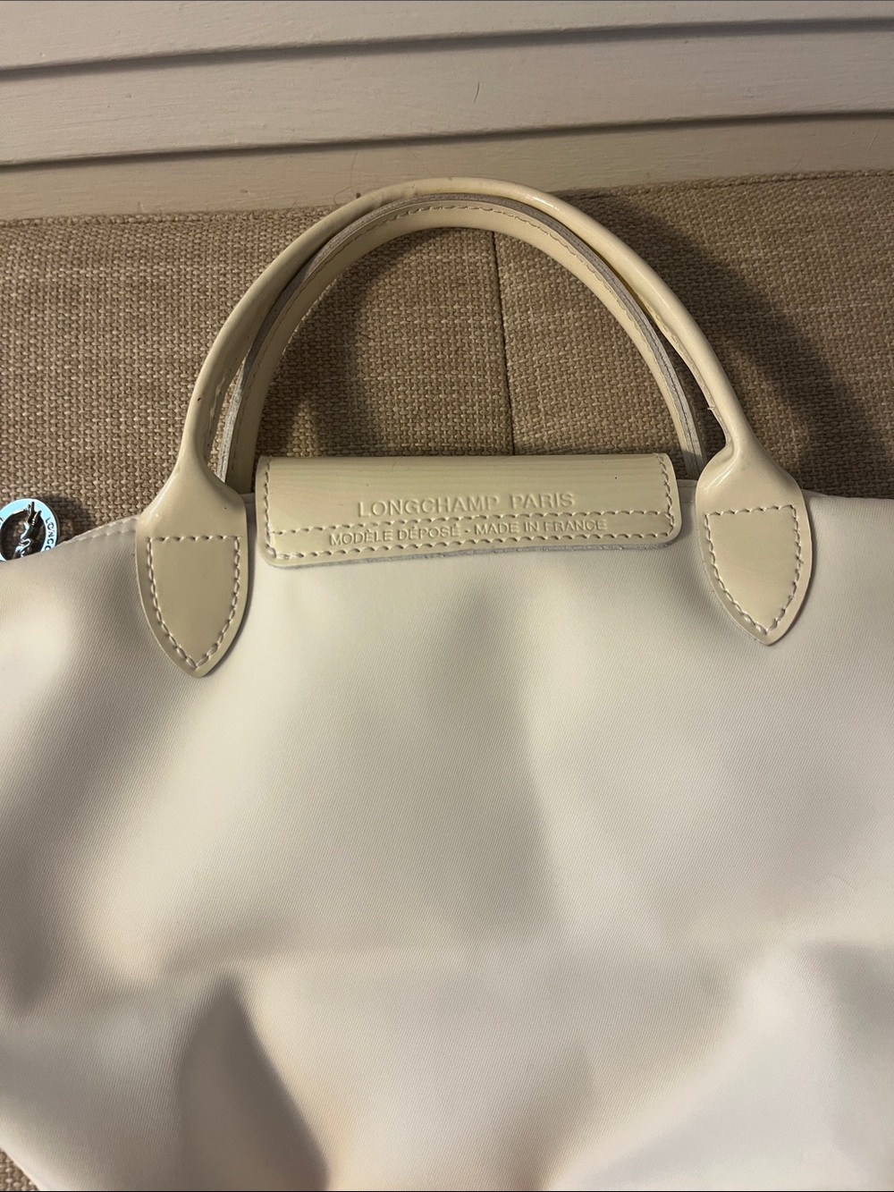 Longchamp Cream Le Pilage Handbag - Picture 7 of 13